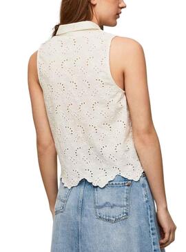 Camicia Pepe Jeans Eris Bianco per Donna