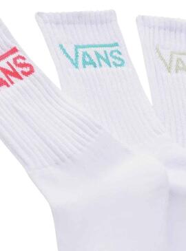 Calzini Vans Classic Crew Bianco per Donna