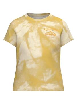 T-Shirt Name It Velukka Giallo per Bambina