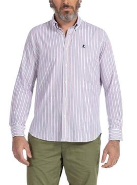 Camicia El Pulpo Colore Stripe Bianco per Uomo