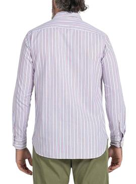 Camicia El Pulpo Colore Stripe Bianco per Uomo