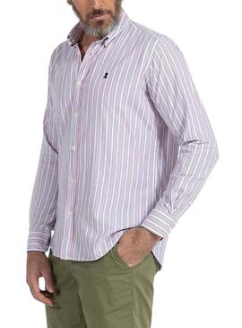 Camicia El Pulpo Colore Stripe Bianco per Uomo