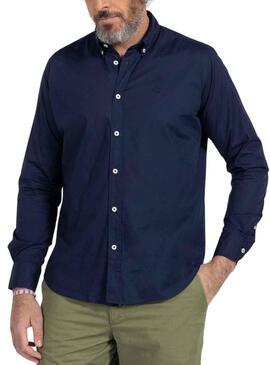 Camicia El Pulpo Popeline Blu Blu Navy per Uomo