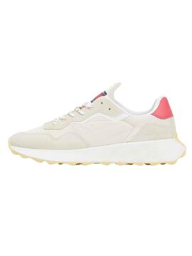 Sneakers Tommy Jeans New Passatoia Beige per Donna