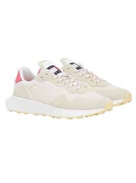 Sneakers Tommy Jeans New Passatoia Beige per Donna