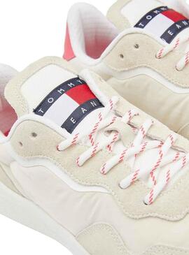 Sneakers Tommy Jeans New Passatoia Beige per Donna