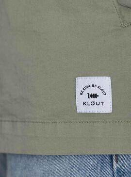 Overshirt Klout Safari Verde per Uomo