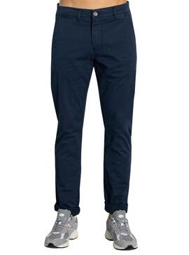 Pantaloni Klout Chino Basic Blu Navy per Uomo