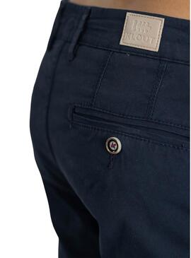 Pantaloni Klout Chino Basic Blu Navy per Uomo