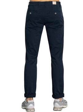 Pantaloni Klout Chino Basic Blu Navy per Uomo