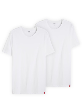 T-Shirt Levis 2 Pack Girocollo Bianco Uomo