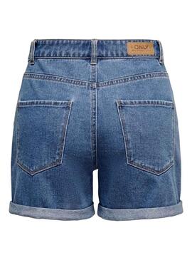 Short Only Mon Vega Denim Blu Medio per Donna