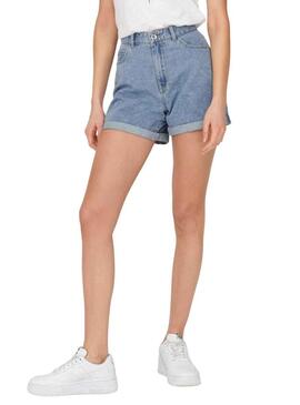 Short Only Mamma Vega Denim Blu per Donna