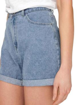 Short Only Mamma Vega Denim Blu per Donna