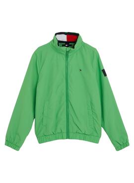 Giubbotto Tommy Jeans Essential Verde per Bambino
