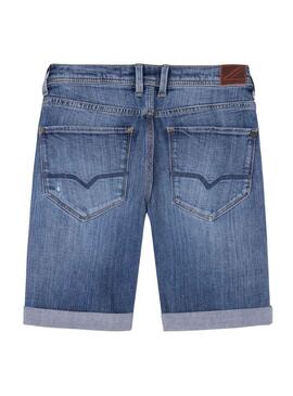 Bermuda Pepe Jeans Cashed Repair Blu Bambino