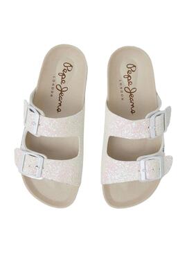 Sandali Pepe Jeans Oban Couple Bianco per Bambina