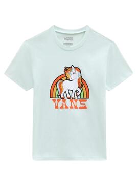 T-Shirt Vans Unicorn Rainarco Verde per Bambina