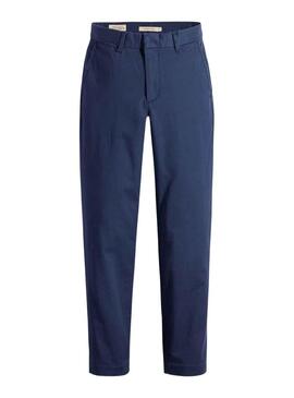 Pantaloni Levis Essential Chino Blu Navy per Donna