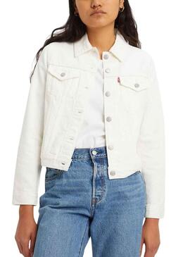 Giubbotto Levis Original Bianco per Donna