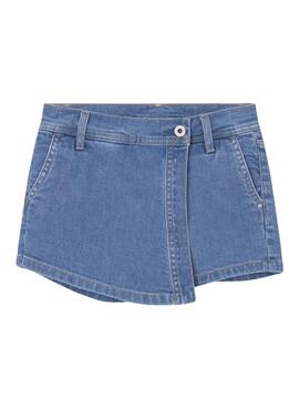 Shorts Pepe Jeans Tammy Jr Blu per Bambina