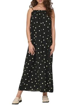 Vestito Only Mia Dots Nero per Donna