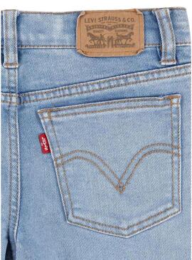 Pantaloni Jeans Levis Wide Gamba Blu per Bambina