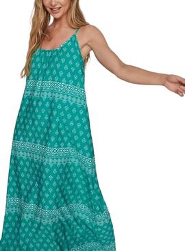 Vestito Vila Atnia Turquoise per Donna