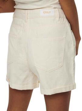 Short Only Vega Mamma Beige per Donna