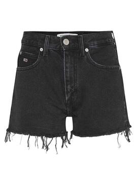 Shorts Tommy Jeans Hot Nero per Donna