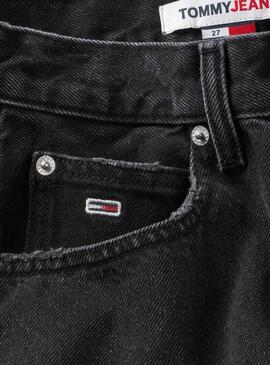 Shorts Tommy Jeans Hot Nero per Donna