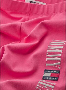 Shorts Tommy Jeans Cycle Rosa per Donna