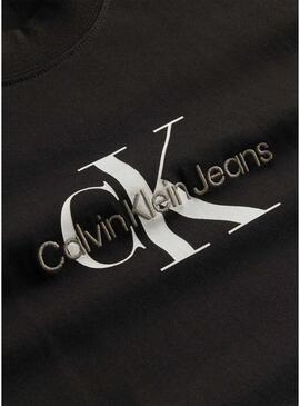 Vestito Calvin Klein Jeans Monologo Nero Donna