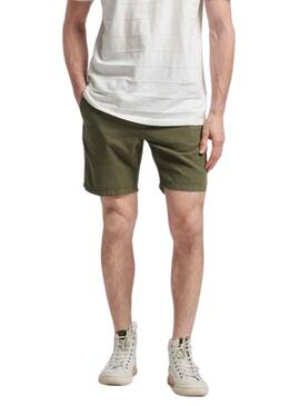 Bermudas Superdry Overdyed Verde per Uomo