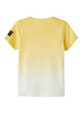 T-Shirt Name It Jander Giallo per Bambino