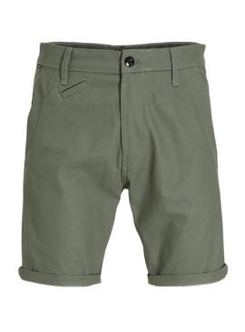 Bermudas G-Star Bronson Verde per Uomo