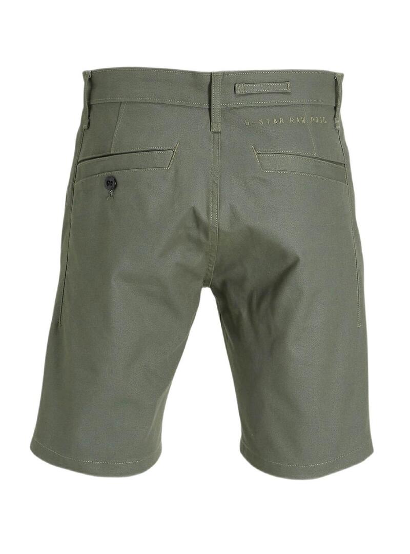 Bermudas G-Star Bronson Verde per Uomo