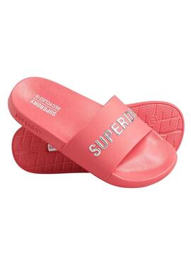 Flip flops Superdry Code Logo Rosa per Donna