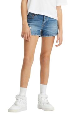 Shorts Levis 501 Blu per Bambina