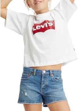 Shorts Levis 501 Blu per Bambina