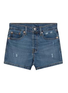 Shorts Levis 501 Blu per Bambina