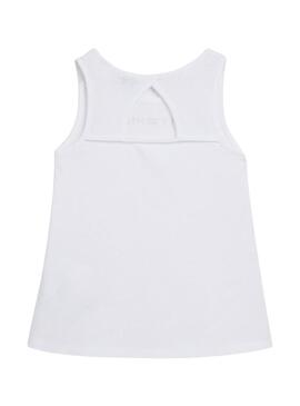 T-Shirt Tommy Hilfiger Tanktop Bianco per Bambino