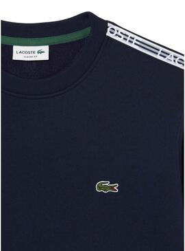 Felpa Lacoste Streetwear Blu Navy per Uomo