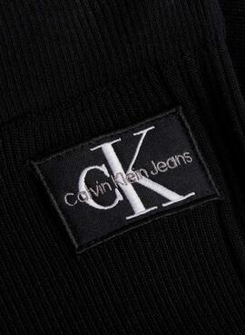 Pantaloni Calvin Klein Badge Nero per Donna