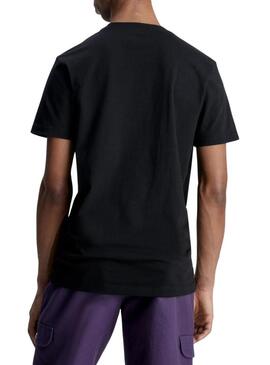 T-Shirt Calvin Klein Monologo Nero per Uomo