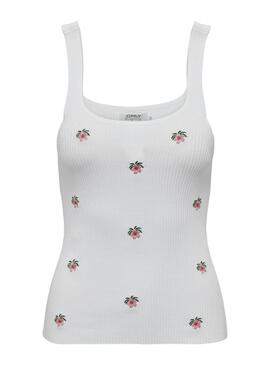 Top Only Lula Bianco per Donna