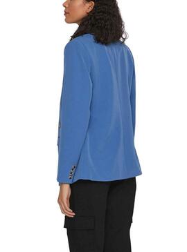 Blazer Vila Gula Blu per Donna