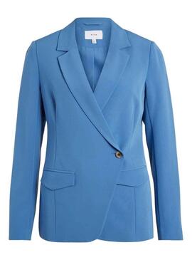 Blazer Vila Gula Blu per Donna