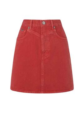 Gonna Pepe Jeans Rachele Rosso per Donna
