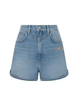 Shorts Pepe Jeans Rachele Blu per Donna